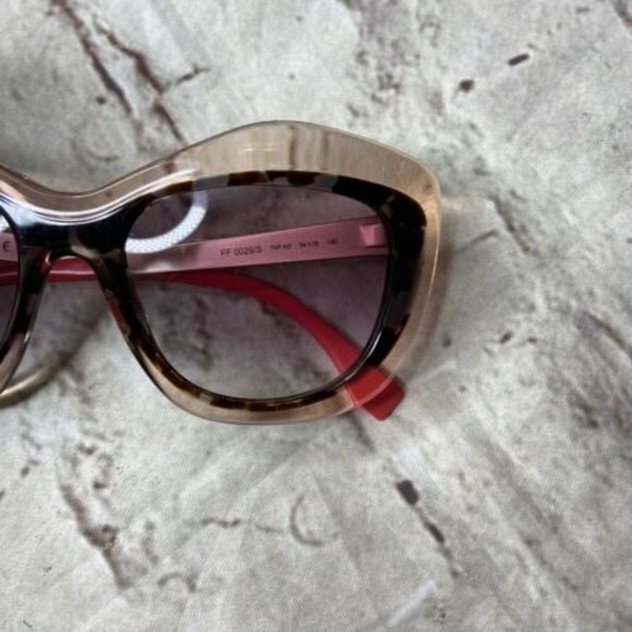 Fendi Sunglasses Butterfly Pilot Red Tortoise